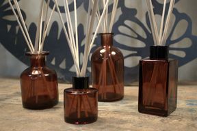 100 mL Bouteille Diffuseur Longue - Ambrée (Bouchons vendus séparément)
