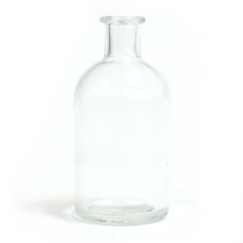 250 mL Bouteilles Diffuseur Antique Ronde - Transparente (bouchons vendus séparément)