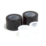 Bouchon à Vis Noir pour Bouteille – Filetage Interne 22 mm, joint intérieur 12 mm