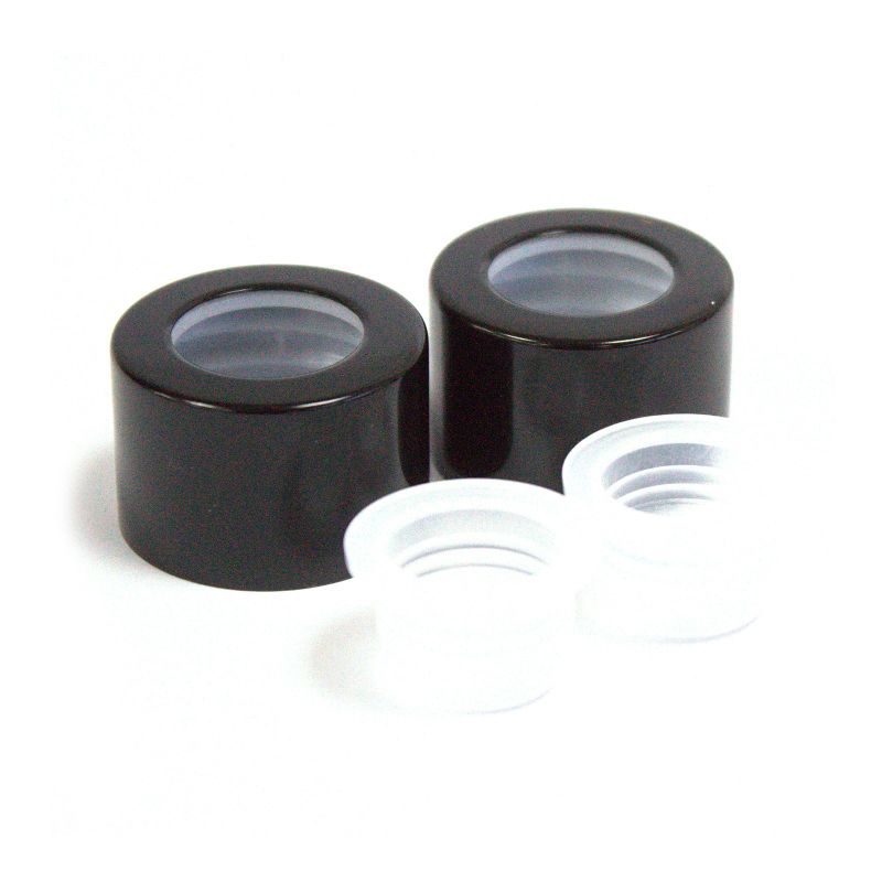 Bouchon à Vis Noir pour Bouteille – Filetage Interne 22 mm, joint intérieur 12 mm