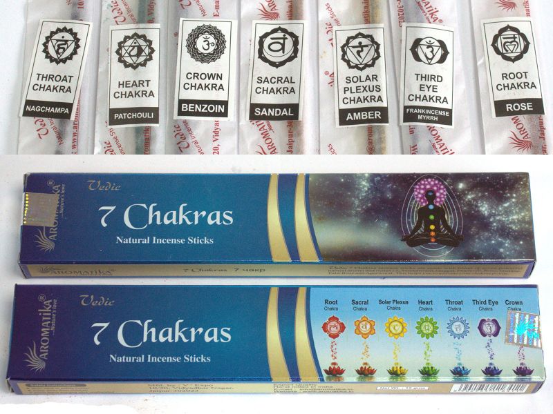 Bâtons d'encens Védique - 7 Chakras