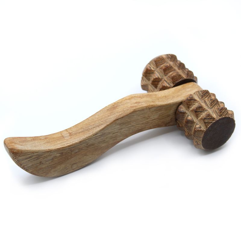 Accessoires Massage Bois- Rouleau Strié