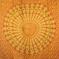 Paréos Mandala - Orange Citron Vert