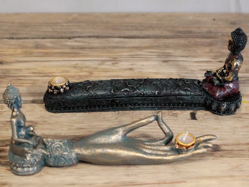Bouddha Antique - Brûle-Encens & Boîte