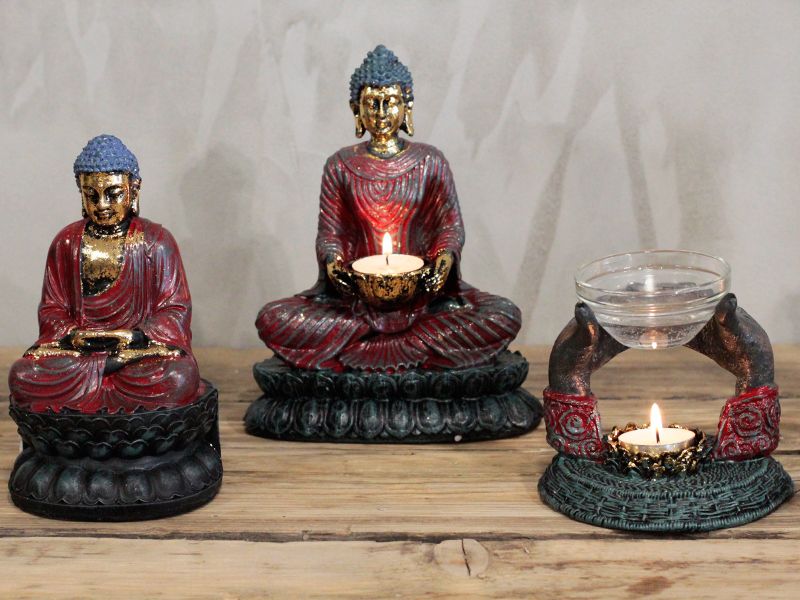 Bouddha Antique - Bougeoir Dévot