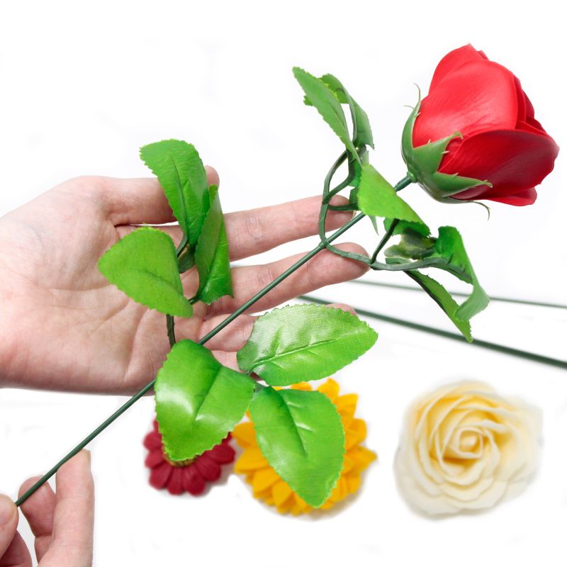 Roses de Savon  pour Bouquet- Medium/Ivoire