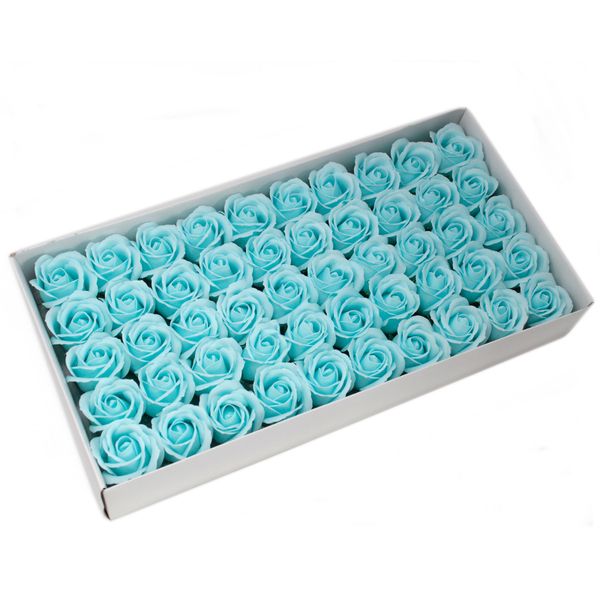 Roses de Savon pour Bouquet- M/Bleu Layette