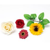 Roses de Savon  pour Bouquet- Medium/Vert