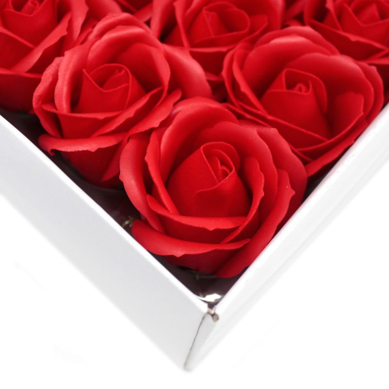 Roses de Savon pour Bouquet- Medium/Rouges