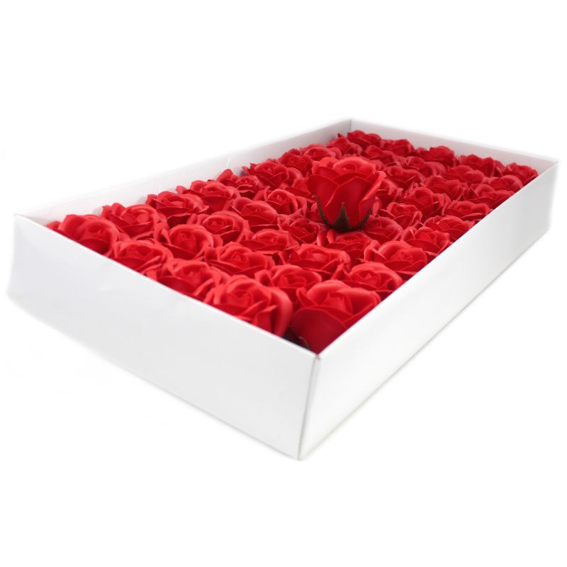 Roses de Savon pour Bouquet- Medium/Rouges