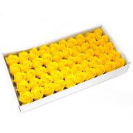 Roses de Savon pour Bouquet- Medium/Jaune