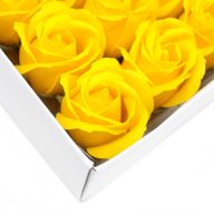 Roses de Savon pour Bouquet- Medium/Jaune