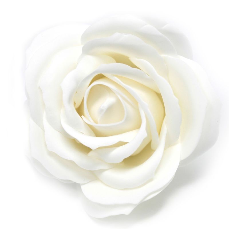 Roses de Savon pour Bouquet- Larges/Blanc