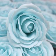 Roses de Savon  pour Bouquet- L/Bleu Layette