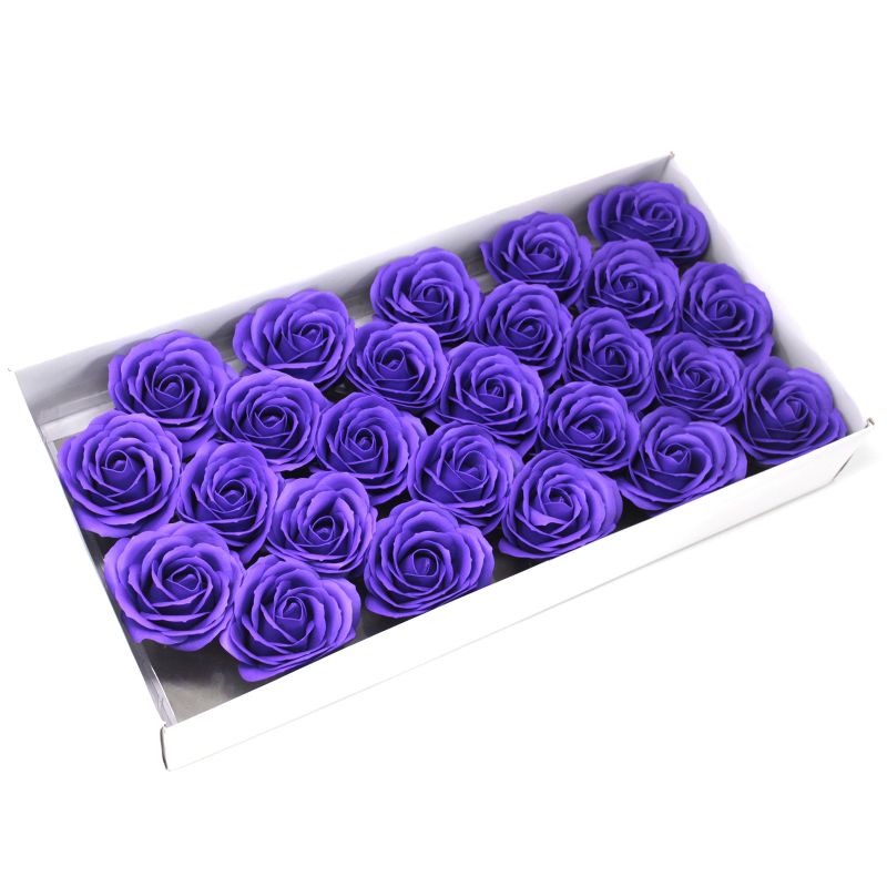 Roses de Savon  pour Bouquet- Larges/Violet