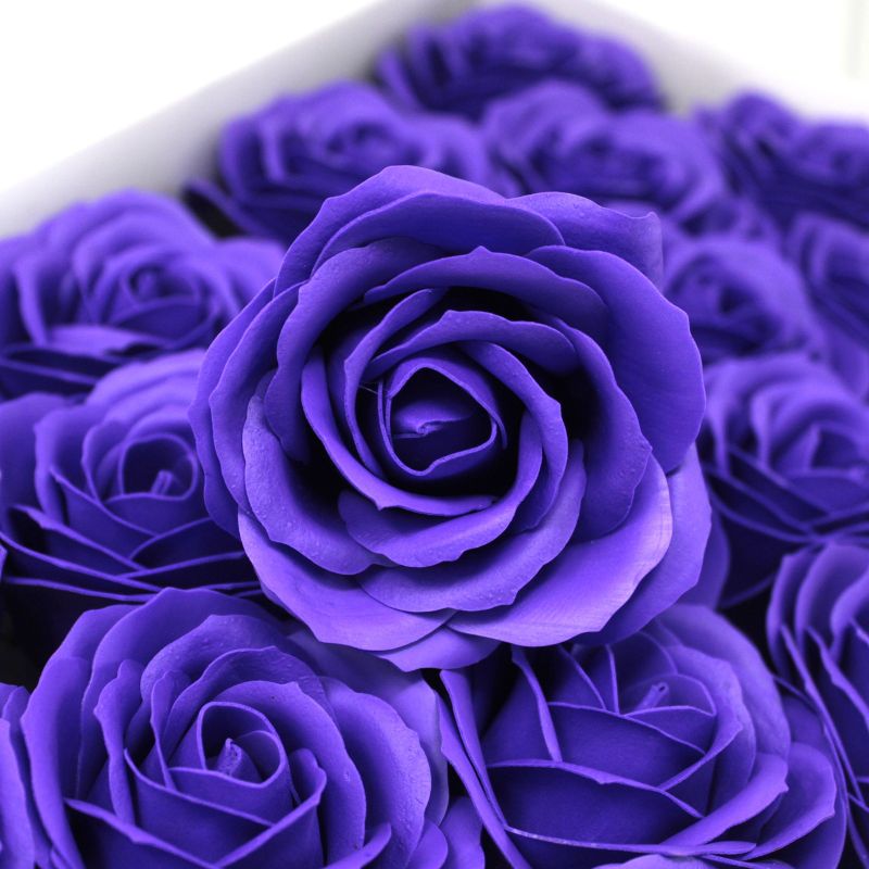 Roses de Savon  pour Bouquet- Larges/Violet