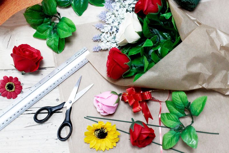 Tiges pour Bouquets DIY 625 pièces env. (2.5kg)