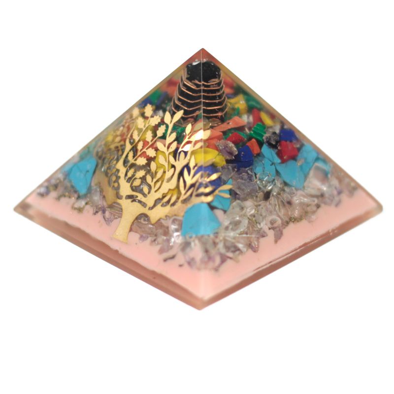 Grande Pyramide  Organite 70mm - Arbre