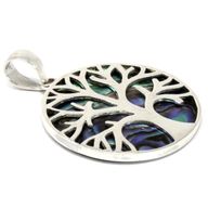 Pendentif Argent Arbre de Vie 30mm - Ormeau