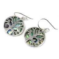 Boucles d'Oreilles Argent Arbre de Vie 15mm- Ormeau