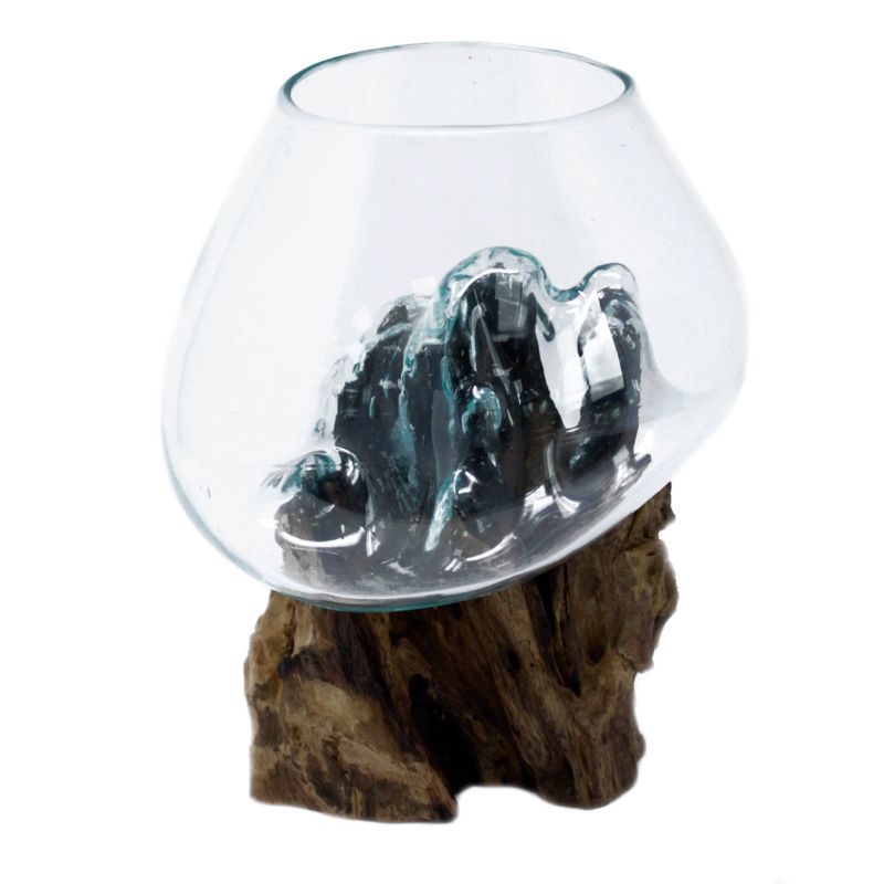 Vase en Verre Soufflé sur Racine - Large