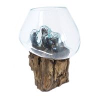 Vase en Verre Soufflé sur Racine - Large