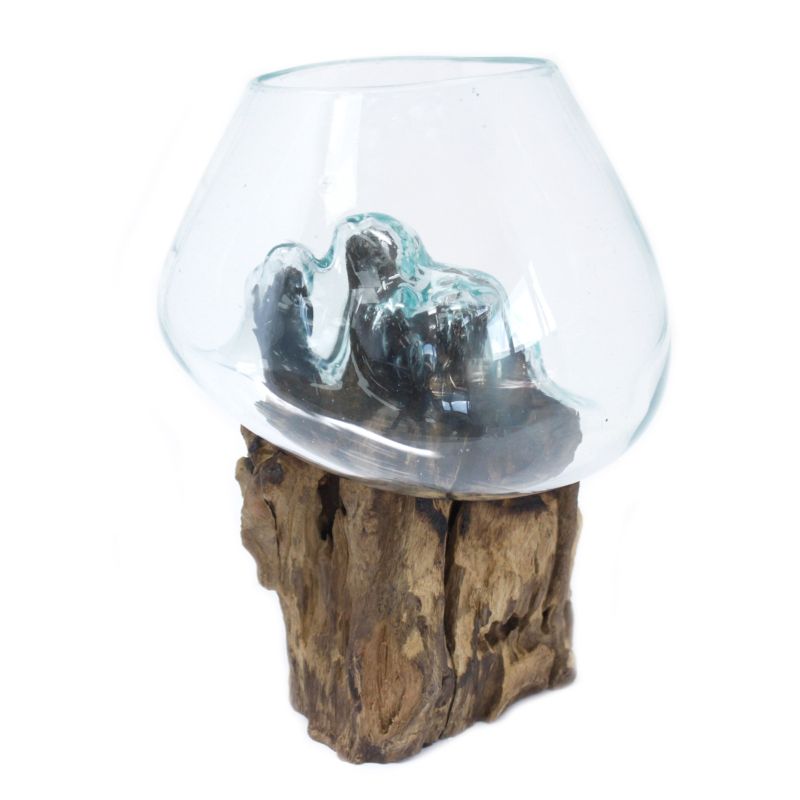 Vase en Verre Soufflé sur Racine - Large