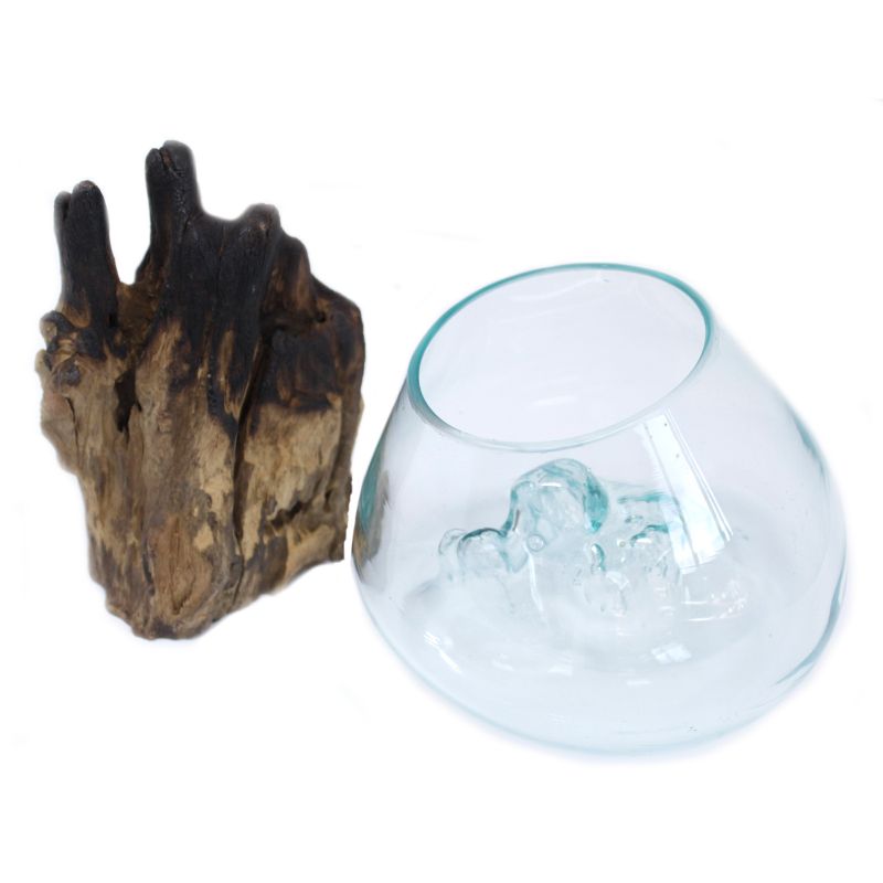 Vase en Verre Soufflé sur Racine - Large