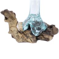 Vase en Verre Soufflé sur Racine - Long