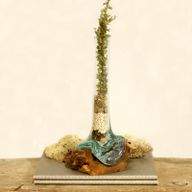 Vase en Verre Soufflé sur Racine - Long