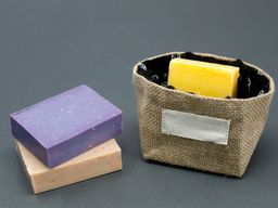 Sac Cadeau en Coton & Jute Naturelle - Doublure Noire - Petit