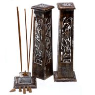 Tour Sculptée - Bois de manguier