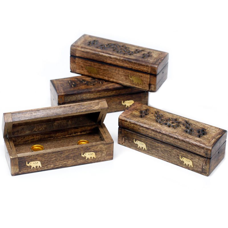 Boite d'encens pour cones - Bois de manguier