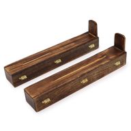 Boite pour encens en bois de Manguier - Assortis