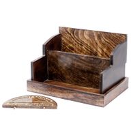 Présentoir en bois de manguier pour Parfums d'Ambiance