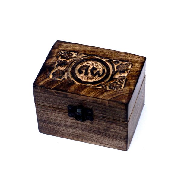 Coffret Sculpté pour Huile Essentielle avec Logo -AW- 6 bouteilles