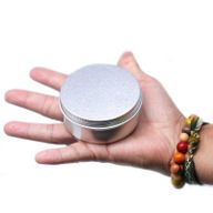 Boîte en fer blanc en aluminium ronde avec couvercle à vis