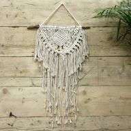 Tenture murale en Macramé - Maison et Coeur