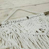 Tenture murale en Macramé - Maison et Coeur