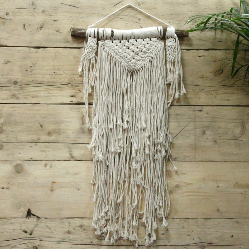 Tenture murale en Macramé - Abondance Naturelle