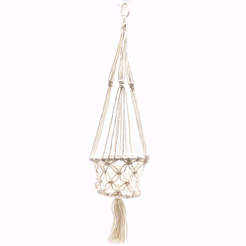 Suspension Macramé pour Plantes - Petit Pot