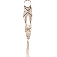 Suspension Macramé pour Plantes - Long avec cercle