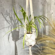 Suspension Macramé pour Plantes - Pot Large - Extra long