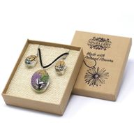 Bijoux Fleurs Pressées - Arbre de la vie Set - Assorti