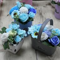 Bouquet Petit Panier - Bleu