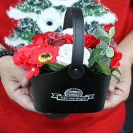 Bouquet Petit Panier - Rouge