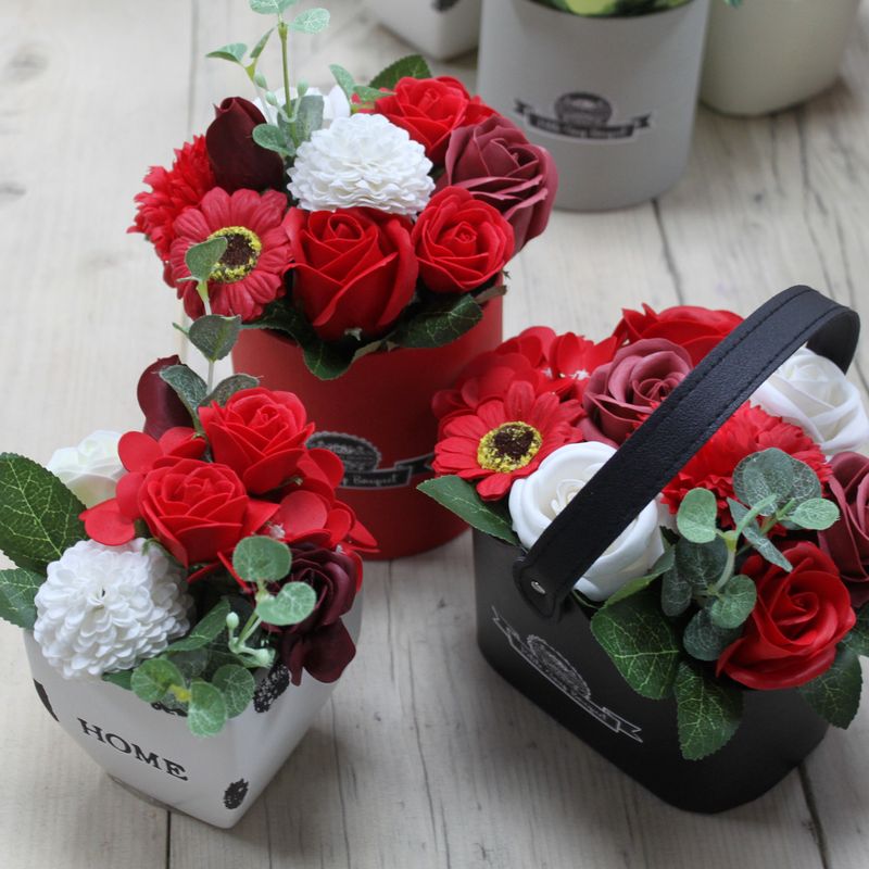 Bouquet Petit Panier - Rouge