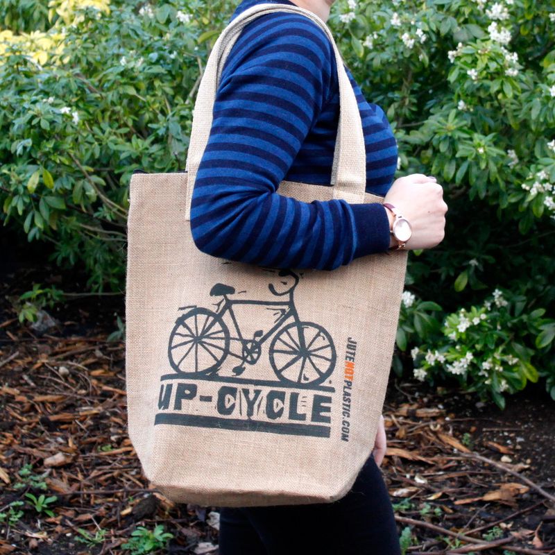 Sacs Cabas Jute Éco Up Cycle - 4 modèles assortis
