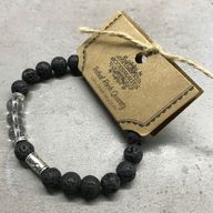 Bracelet Pierre de Lave - Feuille
