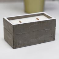 Bougie Béton Boîte - Clou de Girofle / Bois de Santal